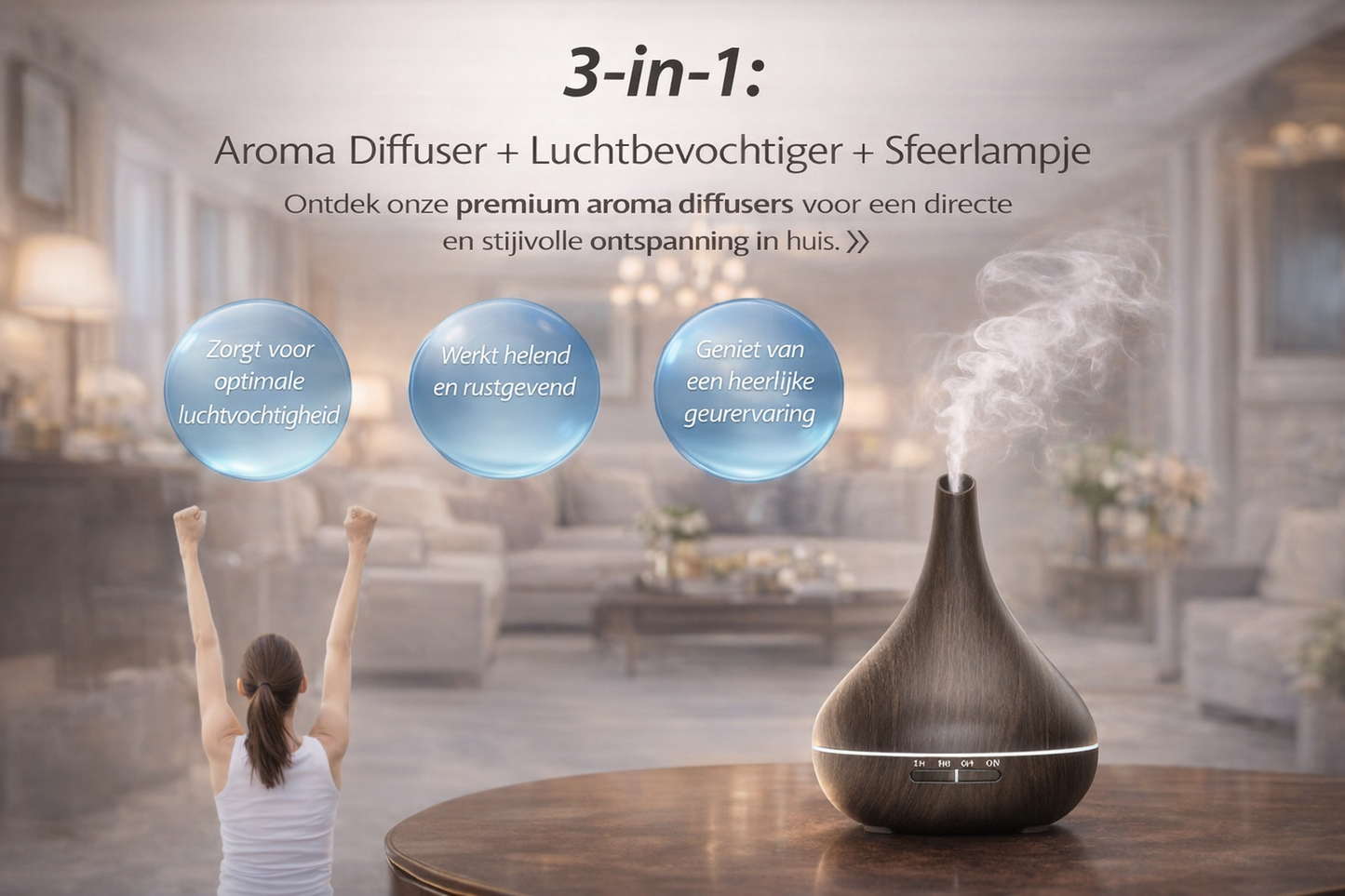 Lotus Pro - Dark Wood - Aroma Diffuser