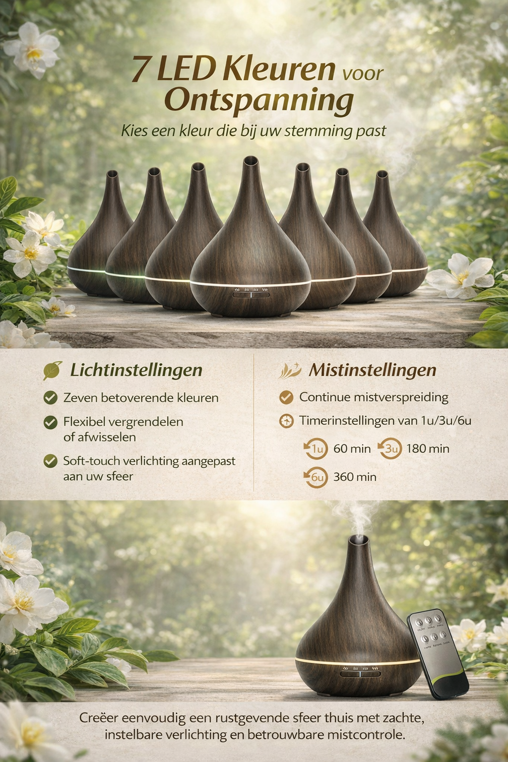 Lotus Pro - Dark Wood - Aroma Diffuser