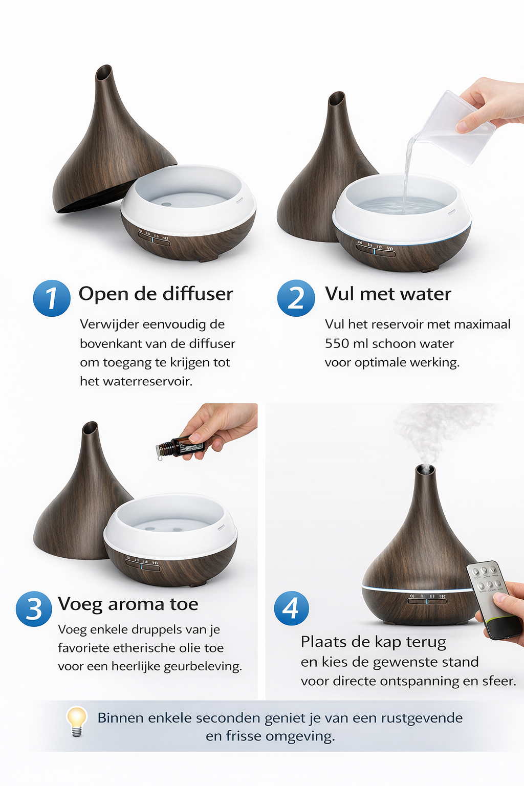 Lotus Pro - Dark Wood - Aroma Diffuser
